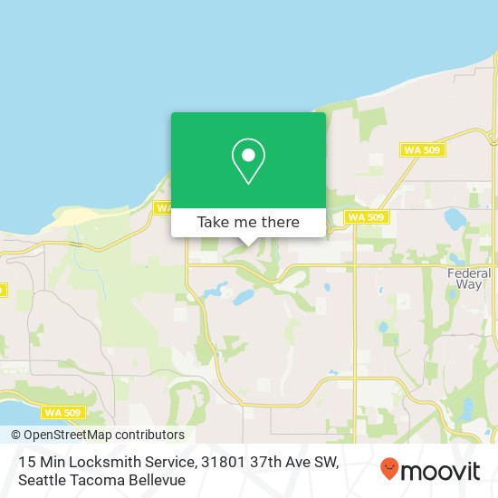 15 Min Locksmith Service, 31801 37th Ave SW map