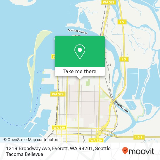 1219 Broadway Ave, Everett, WA 98201 map