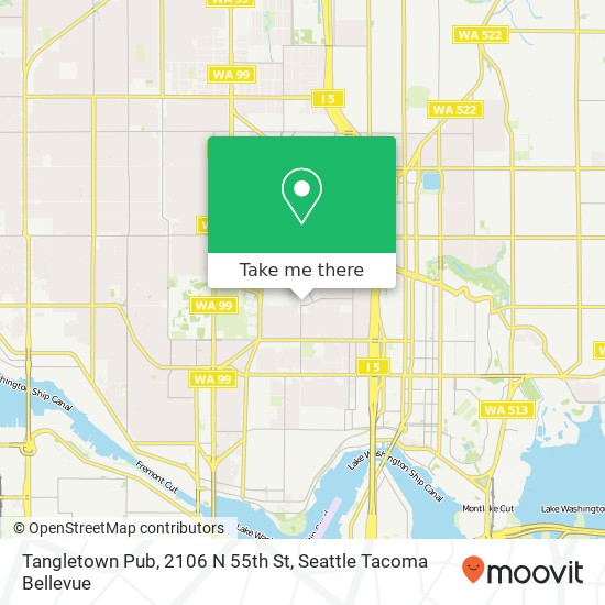 Tangletown Pub, 2106 N 55th St map