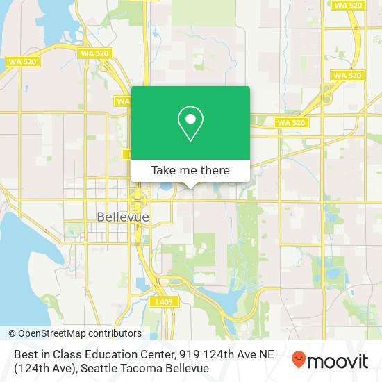 Mapa de Best in Class Education Center, 919 124th Ave NE