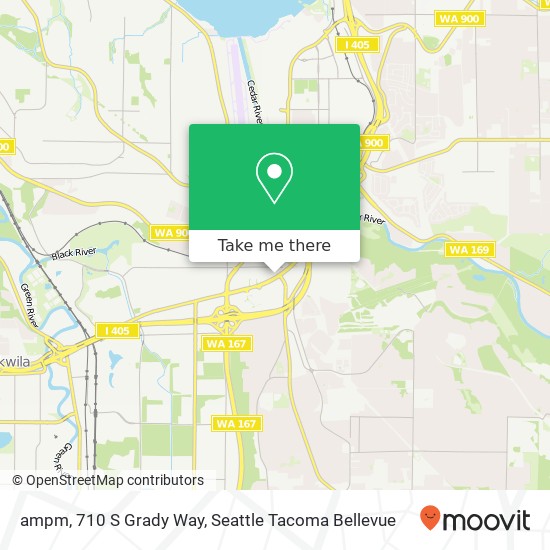 Mapa de ampm, 710 S Grady Way