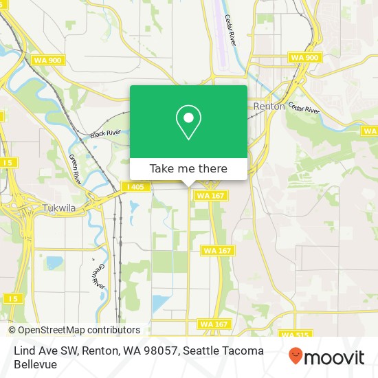 Lind Ave SW, Renton, WA 98057 map