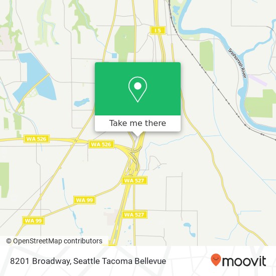 8201 Broadway, 8201 Broadway, Everett, WA 98203, USA map
