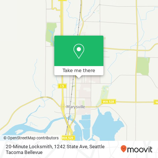 Mapa de 20-Minute Locksmith, 1242 State Ave