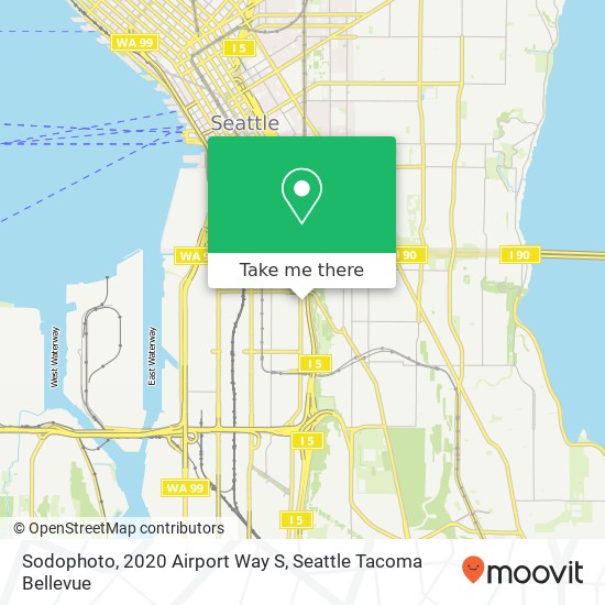 Mapa de Sodophoto, 2020 Airport Way S