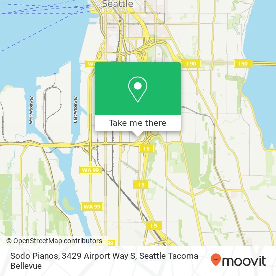 Mapa de Sodo Pianos, 3429 Airport Way S