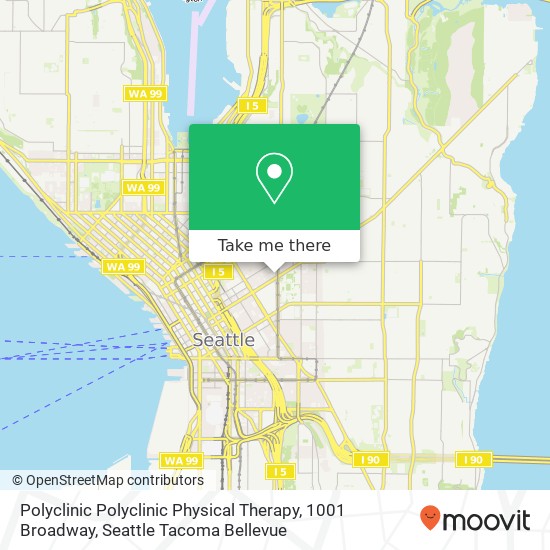 Polyclinic Polyclinic Physical Therapy, 1001 Broadway map