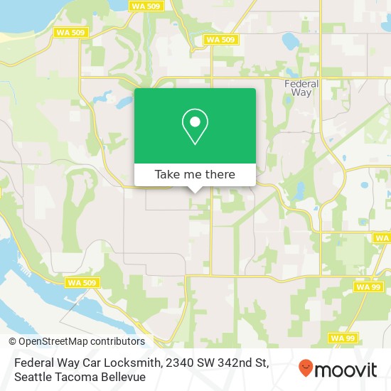 Federal Way Car Locksmith, 2340 SW 342nd St map