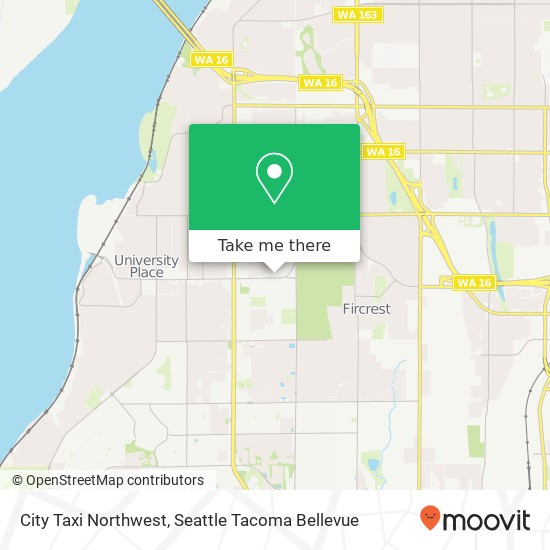 Mapa de City Taxi Northwest