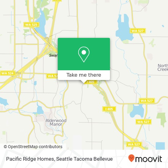 Mapa de Pacific Ridge Homes