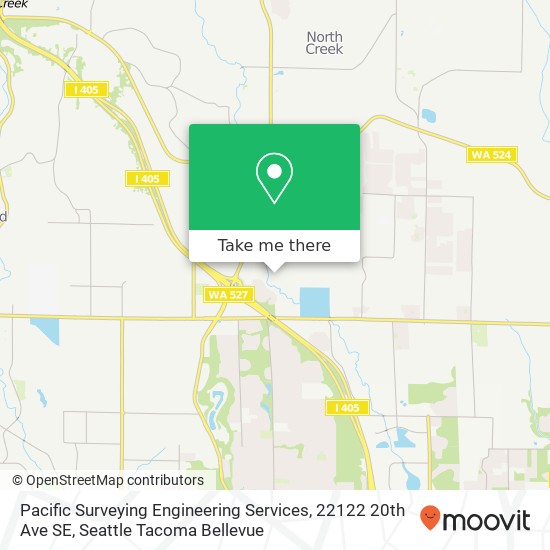 Pacific Surveying Engineering Services, 22122 20th Ave SE map