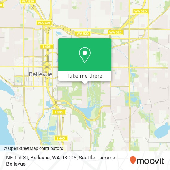 NE 1st St, Bellevue, WA 98005 map