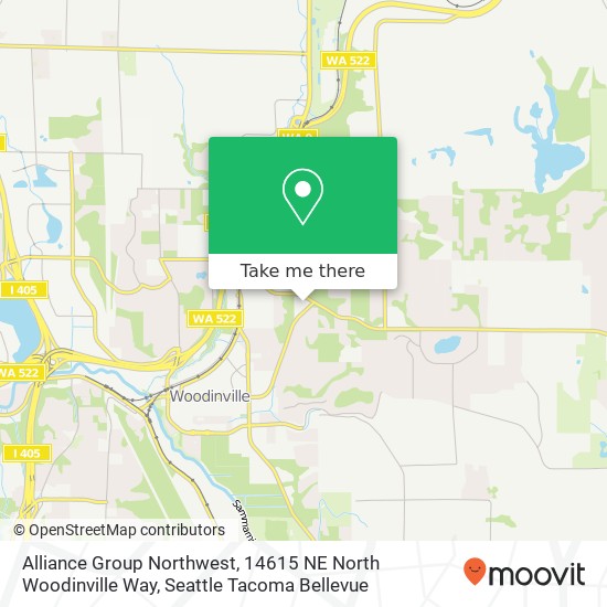 Mapa de Alliance Group Northwest, 14615 NE North Woodinville Way