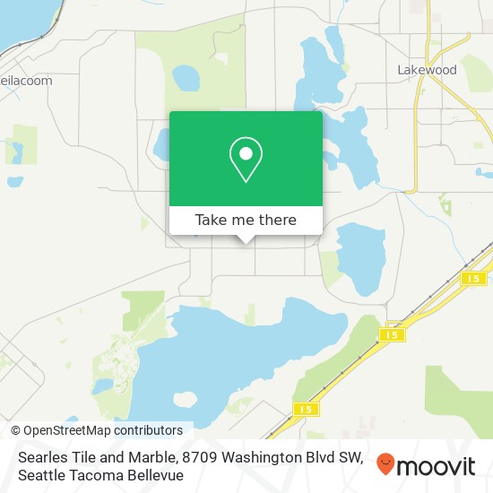 Mapa de Searles Tile and Marble, 8709 Washington Blvd SW