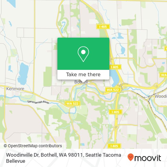 Woodinville Dr, Bothell, WA 98011 map