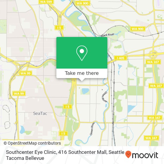 Mapa de Southcenter Eye Clinic, 416 Southcenter Mall