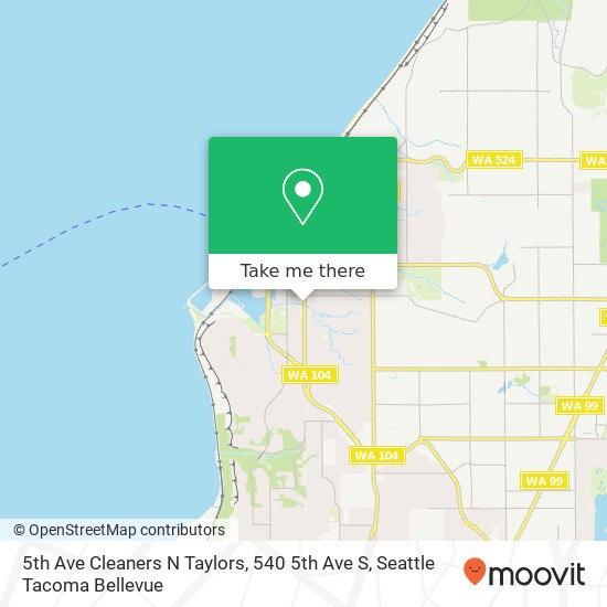 Mapa de 5th Ave Cleaners N Taylors, 540 5th Ave S