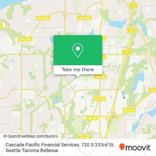 Mapa de Cascade Pacific Financial Services, 720 S 333rd St