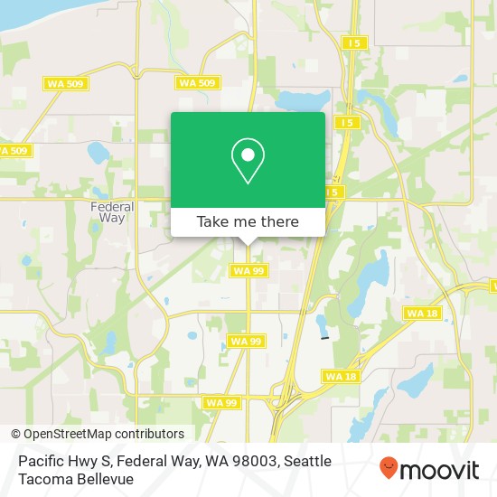 Mapa de Pacific Hwy S, Federal Way, WA 98003