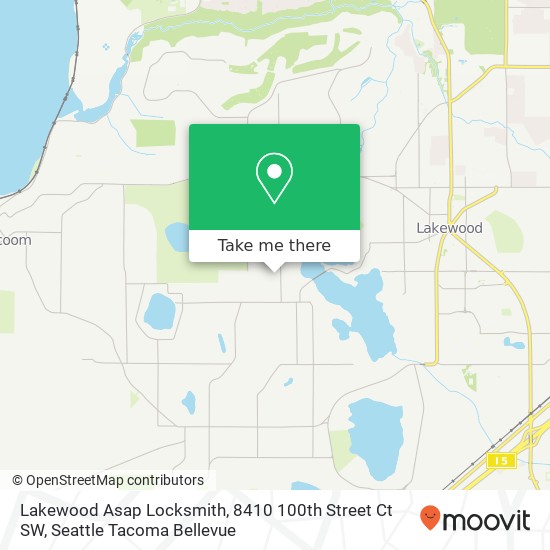 Lakewood Asap Locksmith, 8410 100th Street Ct SW map