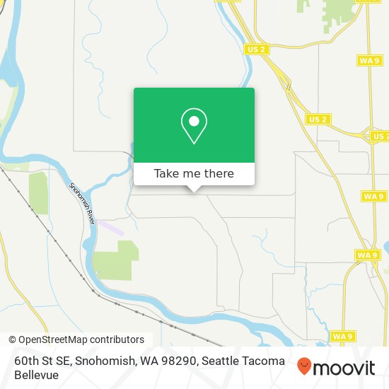 Mapa de 60th St SE, Snohomish, WA 98290