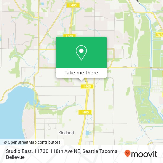 Mapa de Studio East, 11730 118th Ave NE