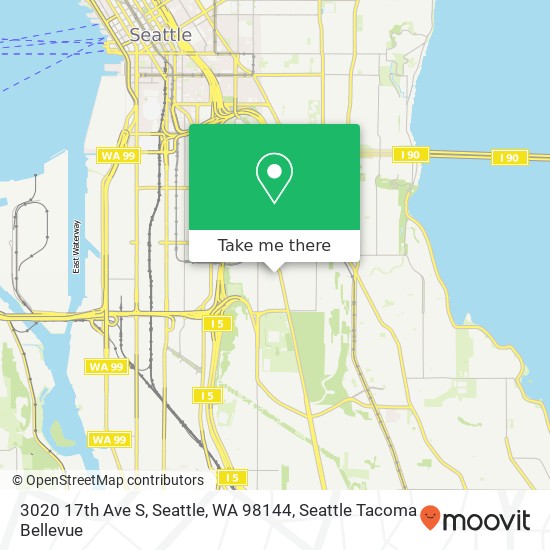 Mapa de 3020 17th Ave S, Seattle, WA 98144