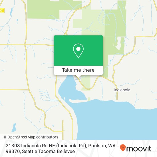 Mapa de 21308 Indianola Rd NE (Indianola Rd), Poulsbo, WA 98370