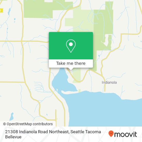 21308 Indianola Road Northeast, 21308 Indianola Rd NE, Poulsbo, WA 98370, USA map