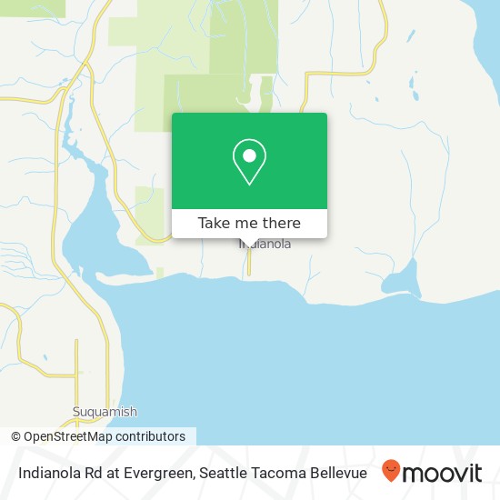 Mapa de Indianola Rd at Evergreen