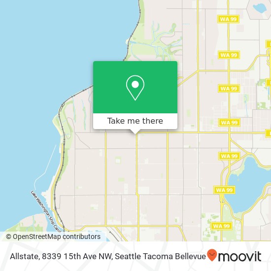 Allstate, 8339 15th Ave NW map