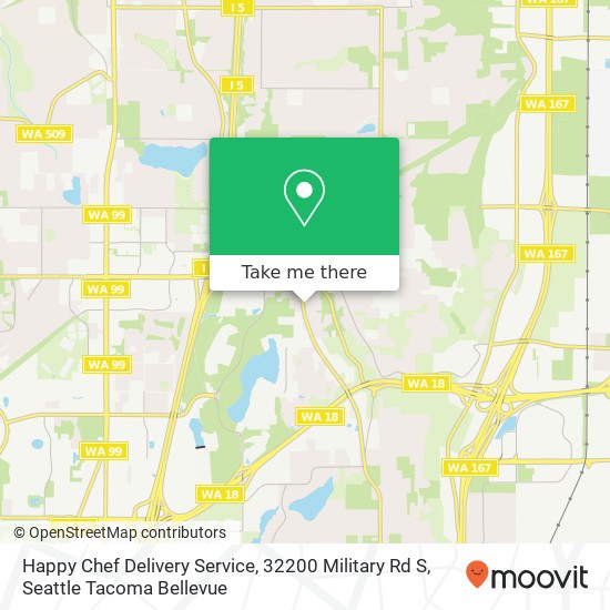 Mapa de Happy Chef Delivery Service, 32200 Military Rd S