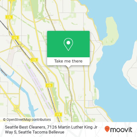 Seattle Best Cleaners, 7126 Martin Luther King Jr Way S map