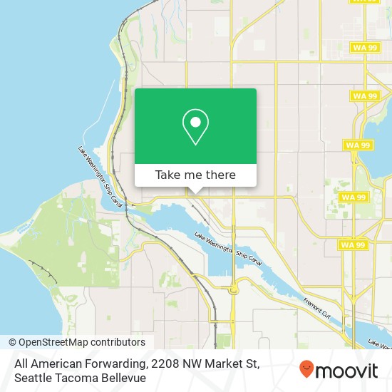 All American Forwarding, 2208 NW Market St map