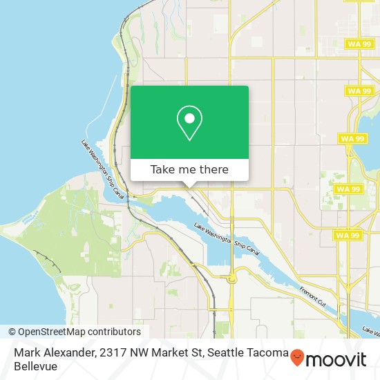 Mapa de Mark Alexander, 2317 NW Market St