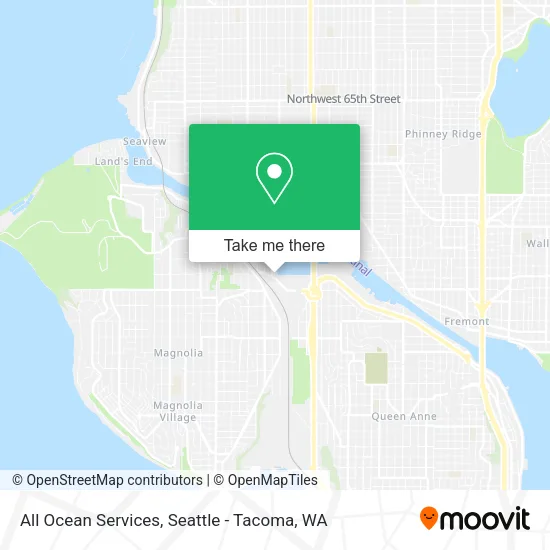 All Ocean Services map