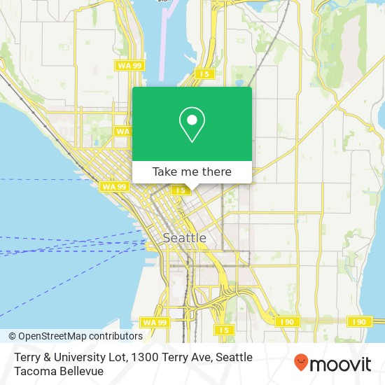 Mapa de Terry & University Lot, 1300 Terry Ave