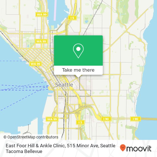 Mapa de East Foor Hill & Ankle Clinic, 515 Minor Ave
