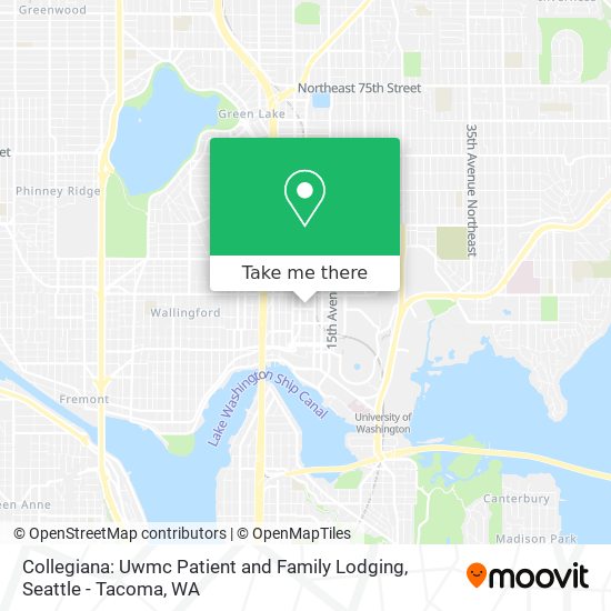 Mapa de Collegiana: Uwmc Patient and Family Lodging