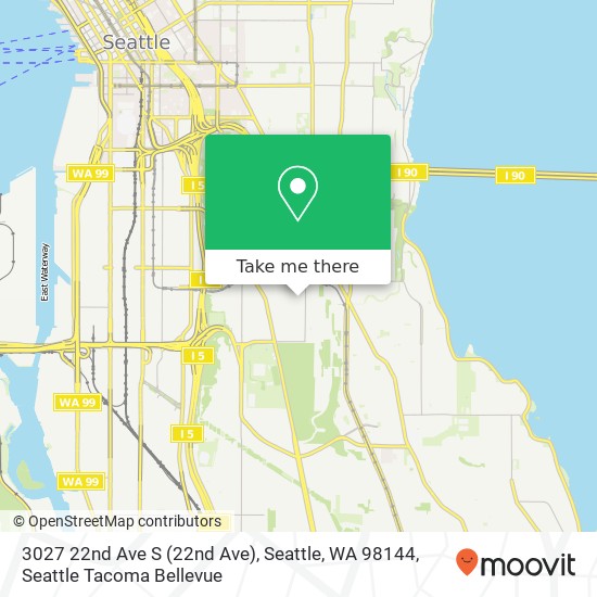 Mapa de 3027 22nd Ave S (22nd Ave), Seattle, WA 98144