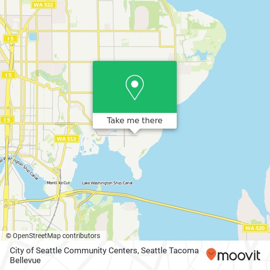 Mapa de City of Seattle Community Centers