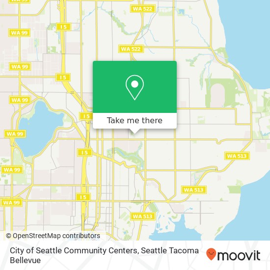 Mapa de City of Seattle Community Centers