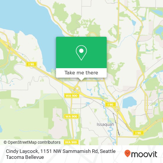 Mapa de Cindy Laycock, 1151 NW Sammamish Rd