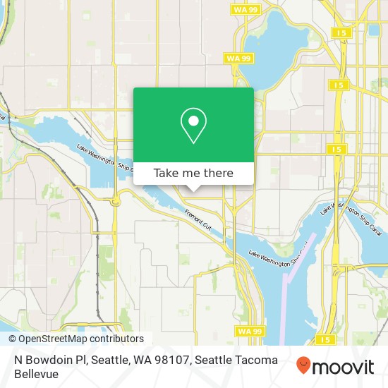 N Bowdoin Pl, Seattle, WA 98107 map