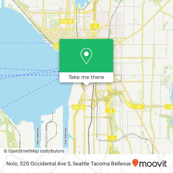 Mapa de Nolo, 520 Occidental Ave S