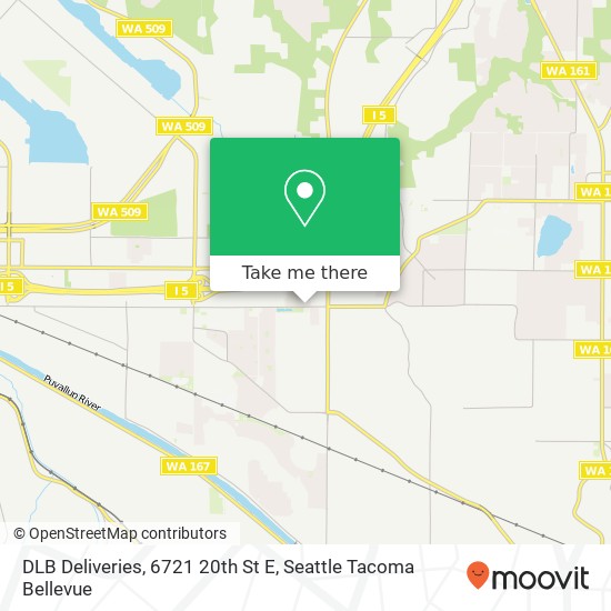 DLB Deliveries, 6721 20th St E map