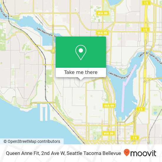 Queen Anne Fit, 2nd Ave W map