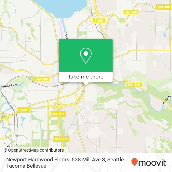 Mapa de Newport Hardwood Floors, 538 Mill Ave S