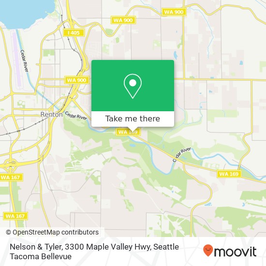 Nelson & Tyler, 3300 Maple Valley Hwy map