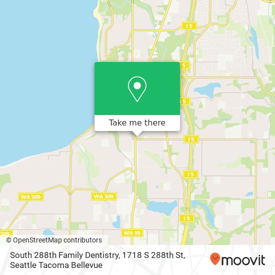 South 288th Family Dentistry, 1718 S 288th St map